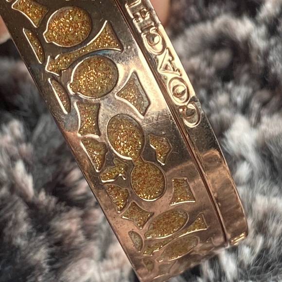 Coach Wedge shoes 8.5+2 bangle🧡bracelets COACH logos - Picture 6 of 17